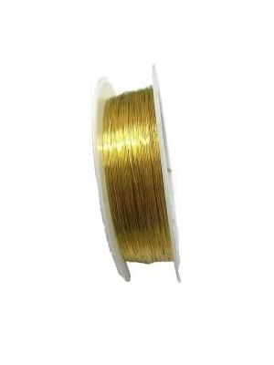 Gold Metallic Copper Wire for Beading, Jewelry Making